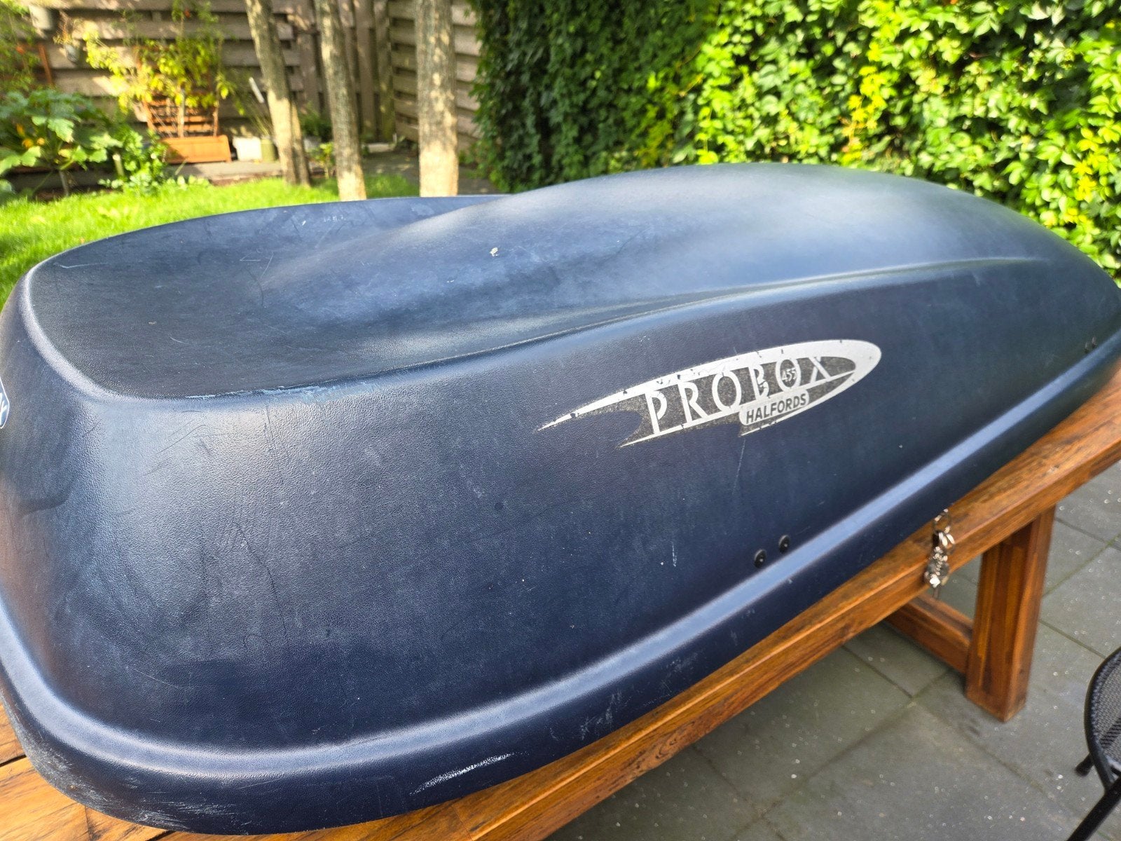 Thule dakdragers en Halfords Probox 455 dakkoffer, Ophalen, Gebruikt
