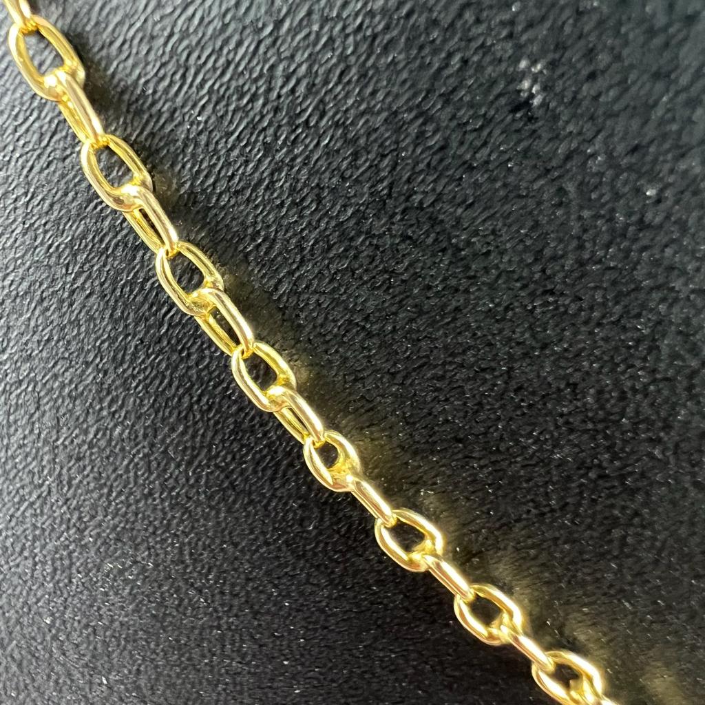 Gouden Ketting | 14k | 5,22g | ankerschakel | 51cm | 408969, Ophalen of Verzenden, Gebruikt, Goud, Goud