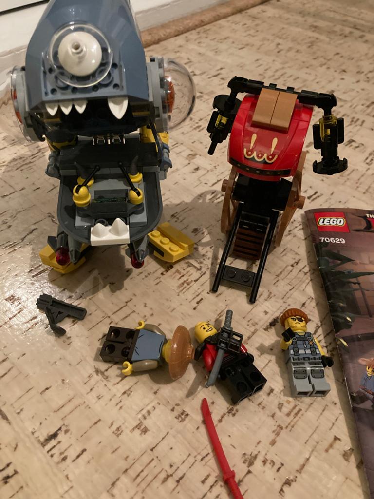 LEGO Ninjago Movie 70629 Piranha Aanval (mist 1 poppetje), Gebruikt, Lego, Ophalen of Verzenden, Inclusief instructies