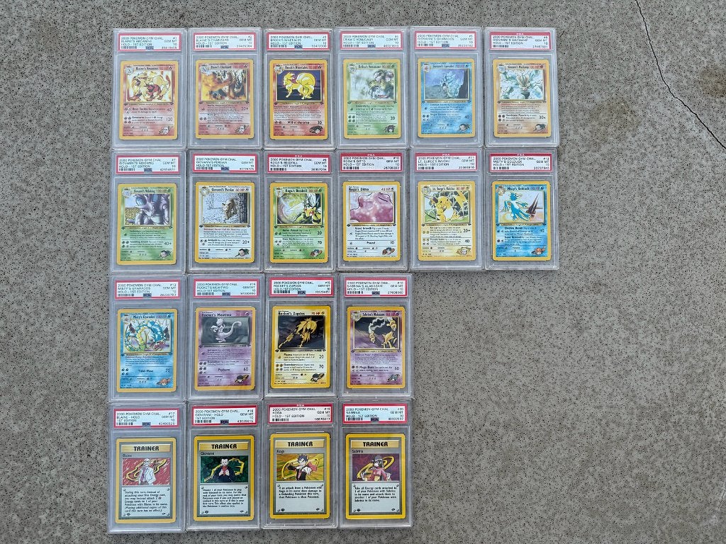Pokémon Gym Challenge 1st Edition Set 127/132 PSA 10, Hobby en Vrije tijd, Verzamelkaartspellen | Pokémon, Ophalen, Zo goed als nieuw