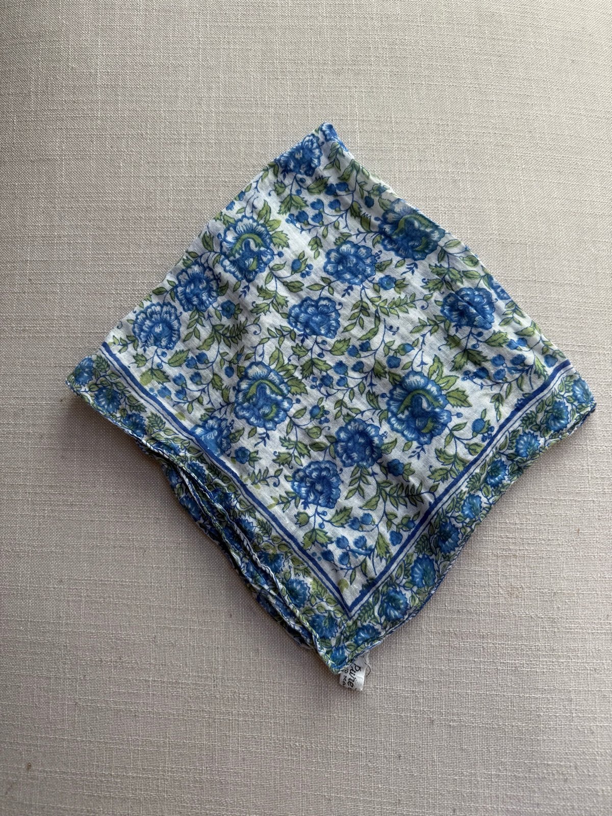 Handgemaakte bandana van Puur Cotton uit India, Ophalen of Verzenden, Nieuw, Sjaal