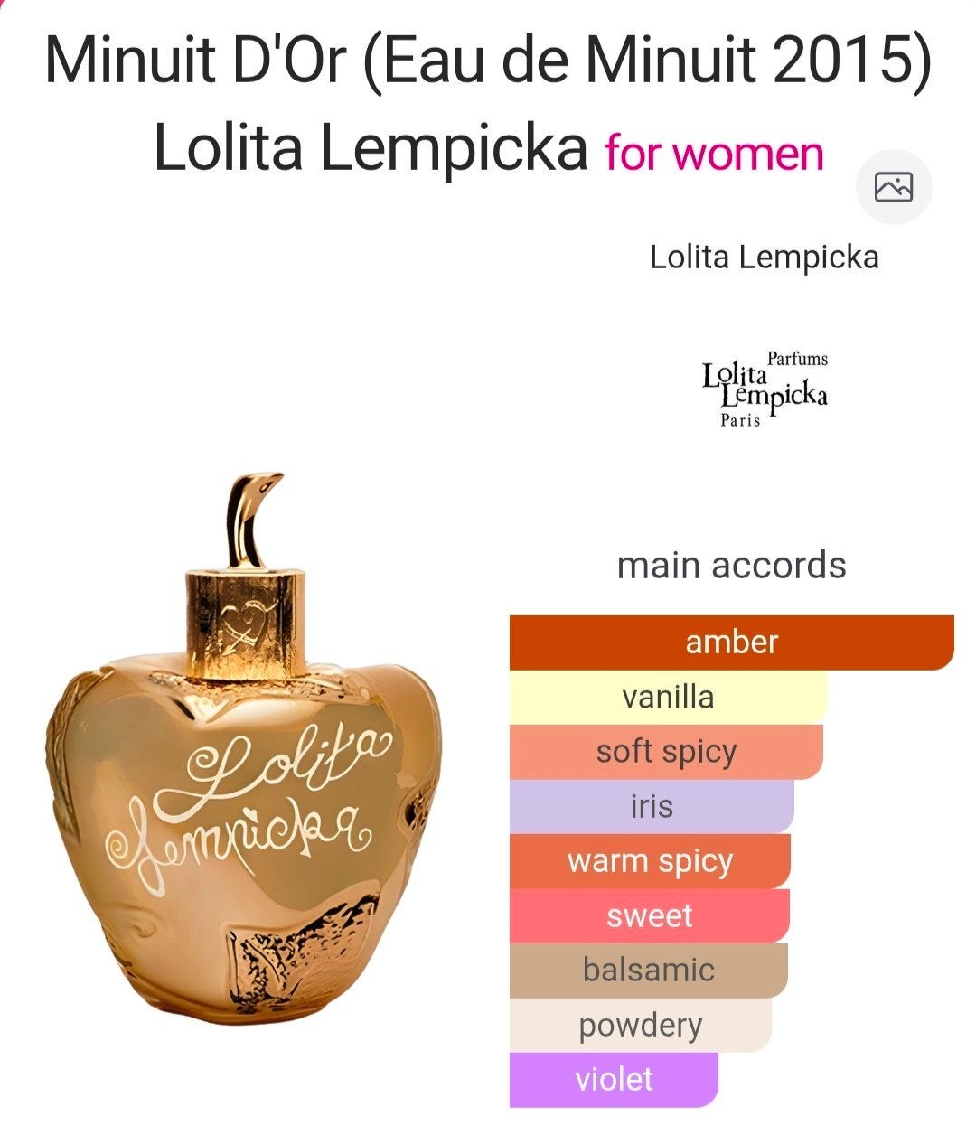 Lolita Lempicka Minuit D'Or, Ophalen of Verzenden, Nieuw