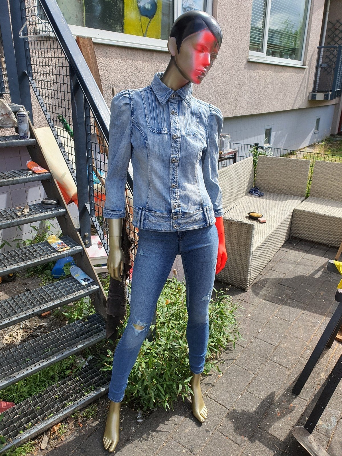 spijkerbroek / spijker jasje, Ophalen of Verzenden, Gedragen