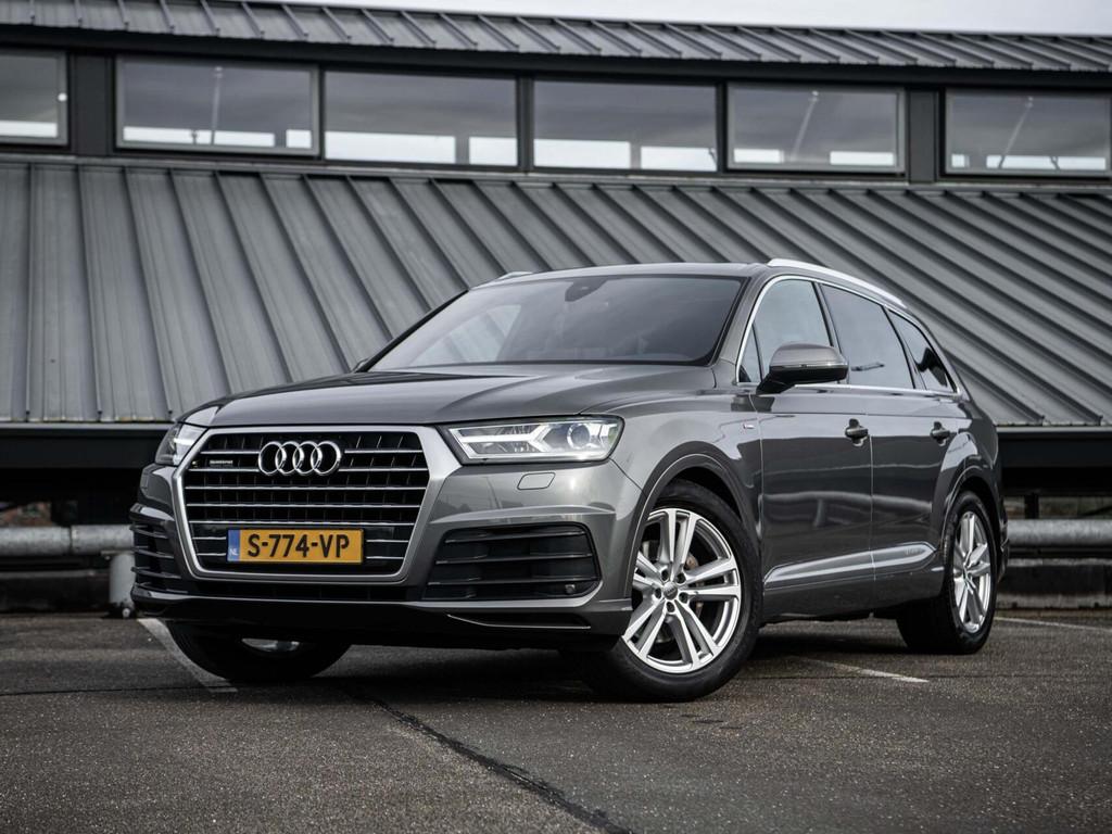 Audi Q7 3.0 V6 TDI 272PK Quattro S-Line Leder Pano Virtual M, Gebruikt, Bi-Xenon koplampen, Leder, Diesel