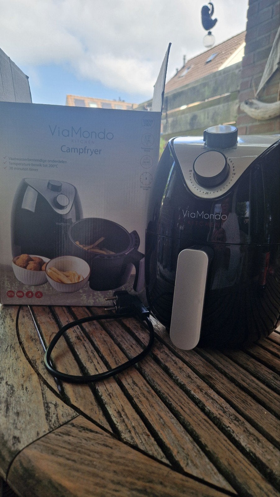Via Mondo Campfryer - Nieuwe heteluchtfriteuse, Witgoed en Apparatuur, Frituurpannen, Ophalen of Verzenden