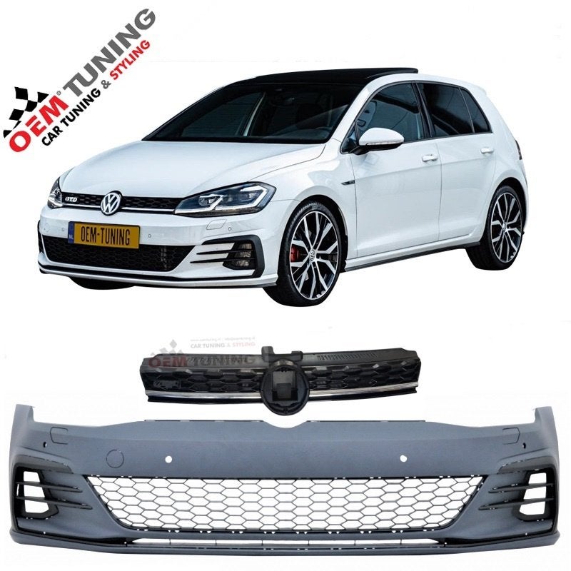 VOORBUMPER geschikt voor GOLF 7.5 | GTD-LOOK | 17-20 |, Ophalen of Verzenden