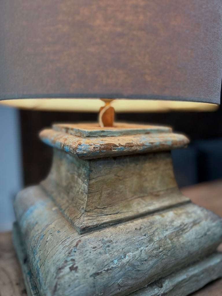 Oude poer lamp india oosters sober sleets zonder kap, Ophalen, Zo goed als nieuw, Minder dan 50 cm
