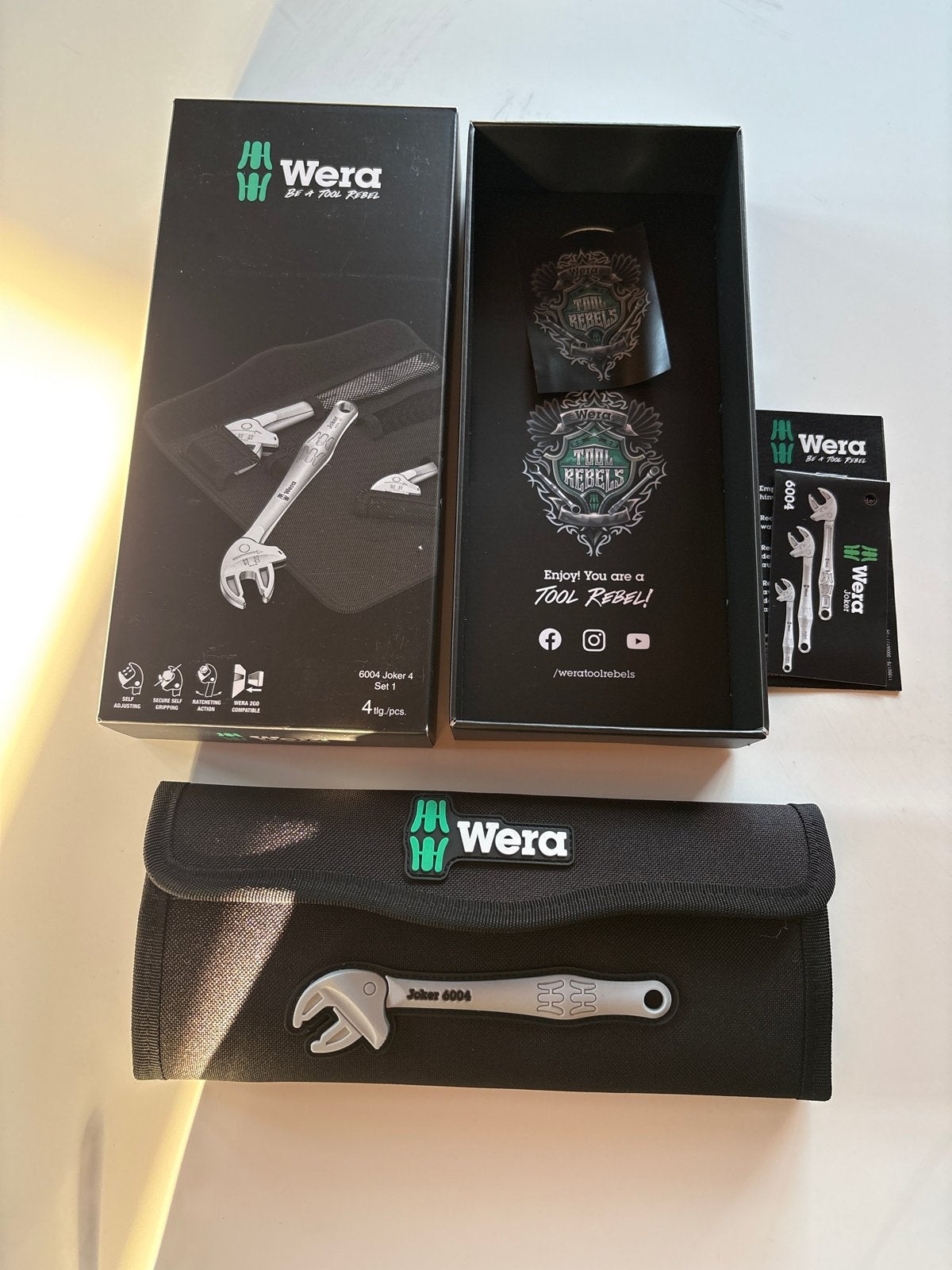 Wera Joker 4 Set 1 - 4-delige Sleutelset, Ophalen of Verzenden, Nieuw, Sleutel/ratel, Overige merken