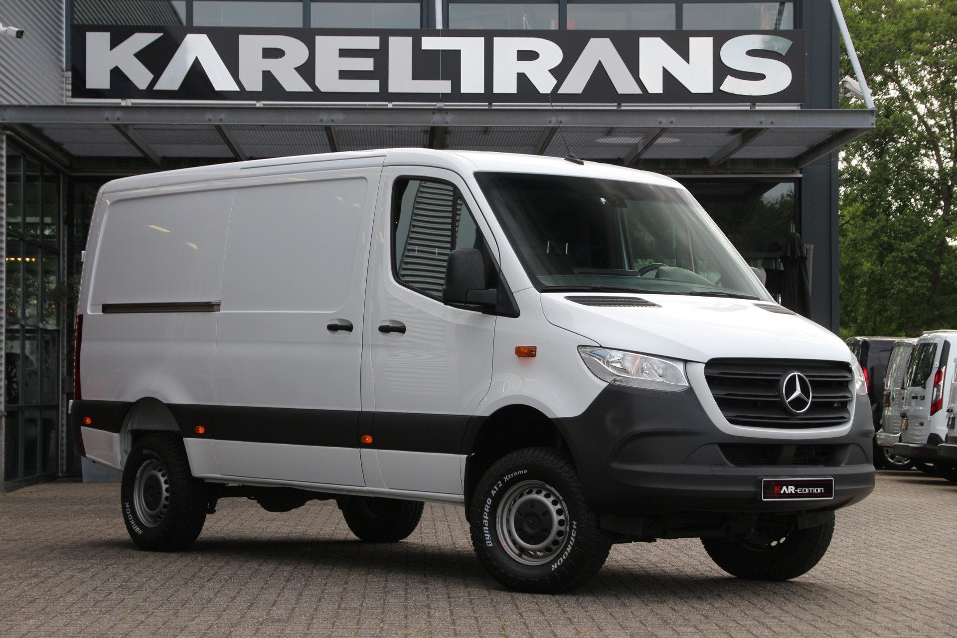 Mercedes-Benz Sprinter 319 3.0 CDI V6 | Aut. | 4x4 / ZG3 | L, Auto's, Bestelauto's, Automaat, Stof, Gebruikt, Zwart