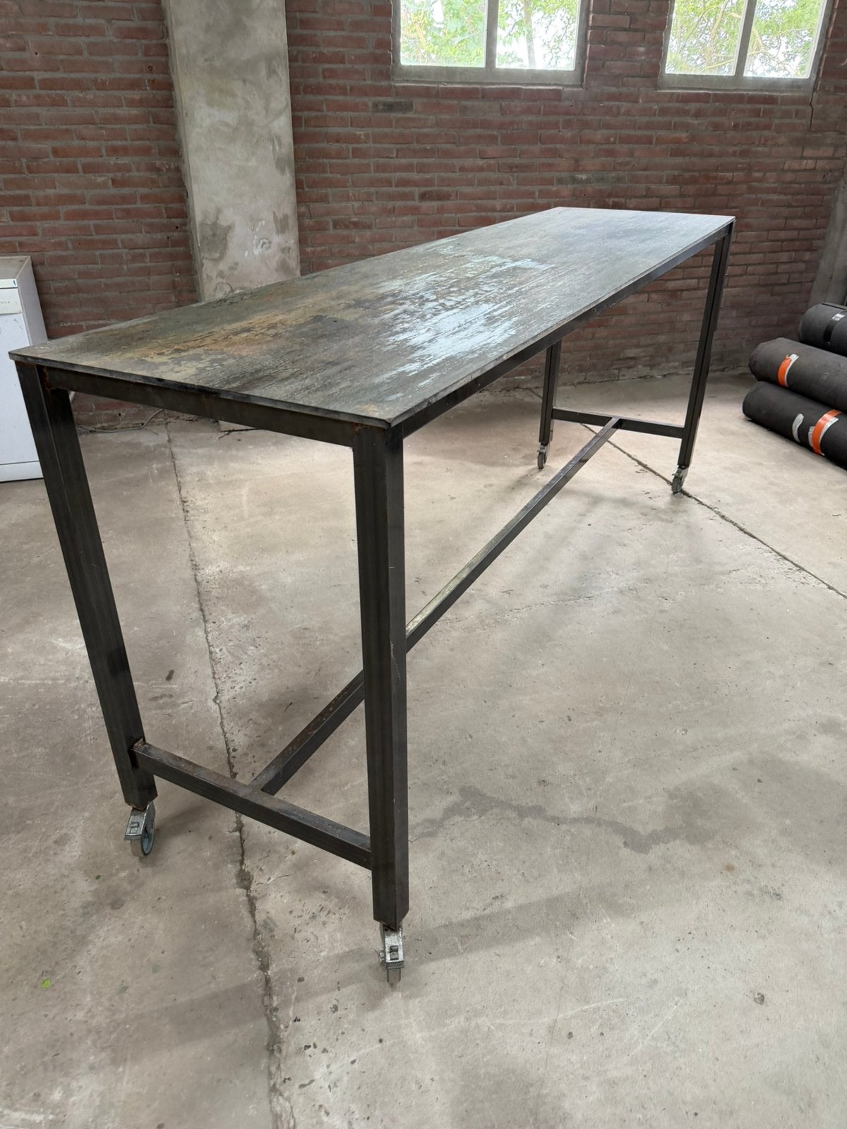 Bartafel tafel barkruk tafel cafe statafel tafel sta, Ophalen, 200 cm of meer, 50 tot 100 cm, Metaal