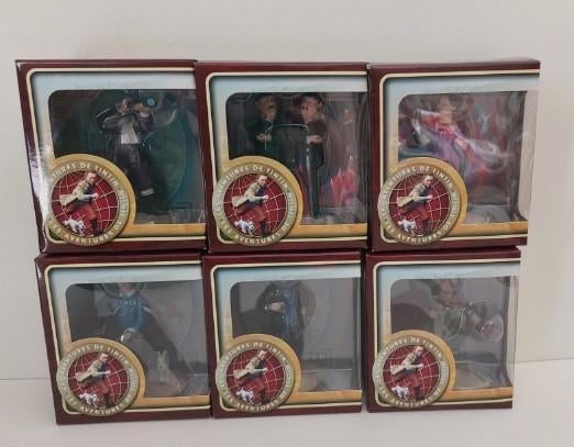 Kuifje / Tintin - Set van 6 beeldjes Carrefour, Verzamelen, Stripfiguren, Ophalen of Verzenden, Kuifje, Zo goed als nieuw, Beeldje of Figuurtje