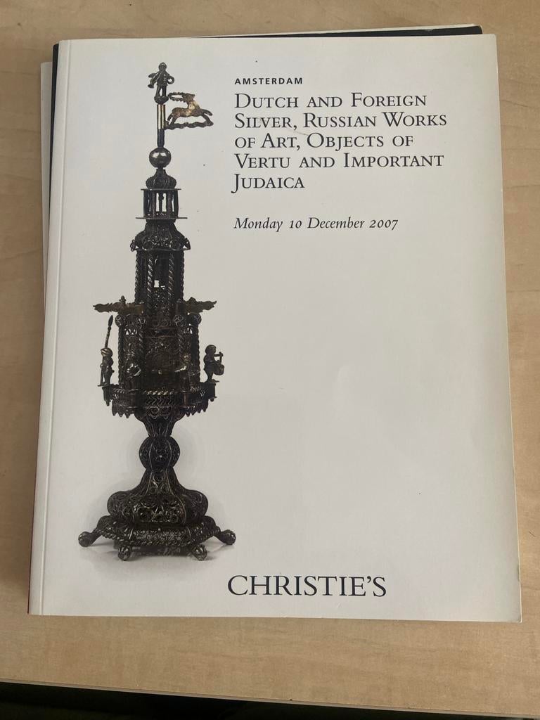 Christie's Catalogus: Dutch & Foreign Silver, Judaica 2007, Ophalen of Verzenden, Gelezen, Catalogus
