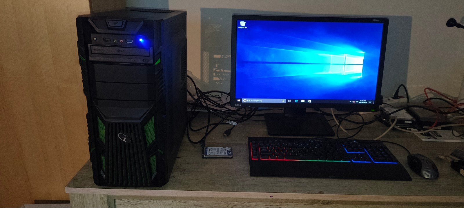 AMD FX8120 Game PC | 16GB | 8GB MSI Radeon + BenQ 23' 144hz, Gebruikt, AMD FX-8320 Eight-Core, 8 GB, Minder dan 2 Ghz