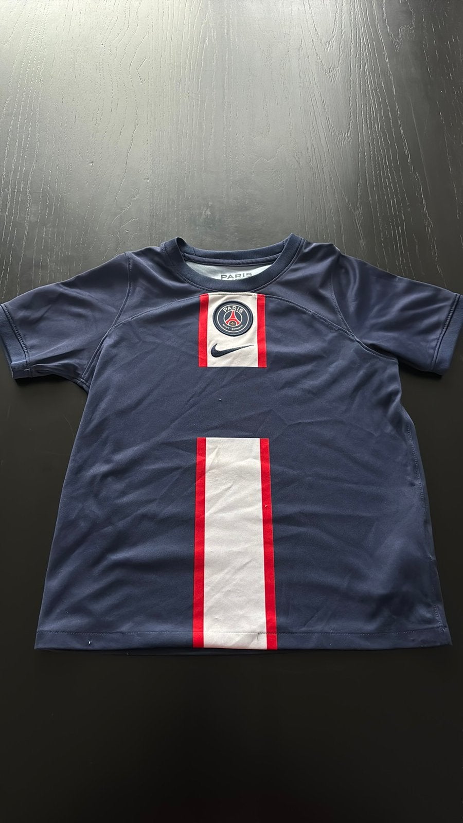 Paris Saint Germain shirt maat 122/128, Ophalen of Verzenden, Zo goed als nieuw, Meisje, Shirt of Longsleeve