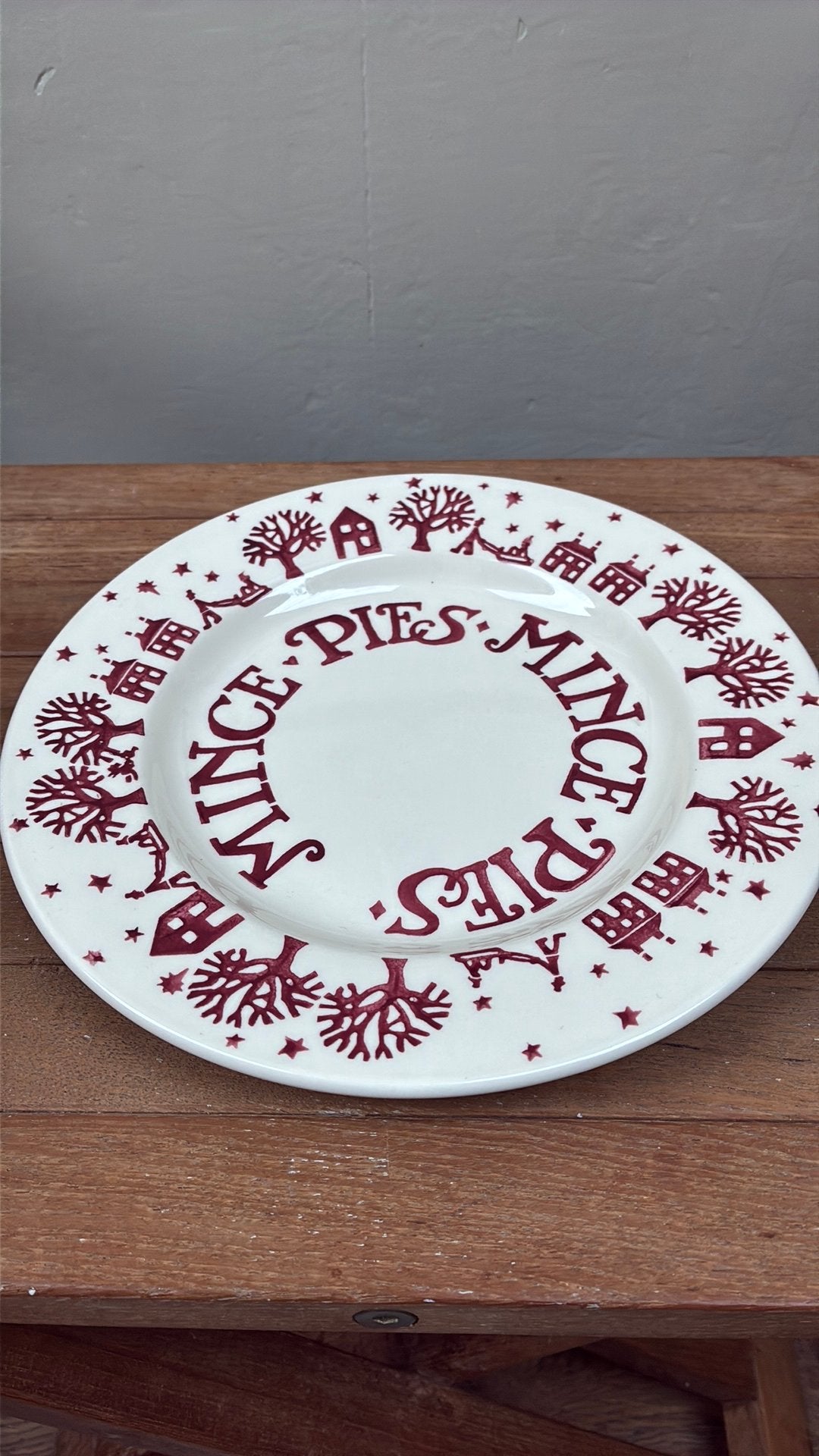 Emma Bridgewater Christmas Town 8”Plate, Verzenden, Nieuw, Emma Bridgewater, Bord(en)