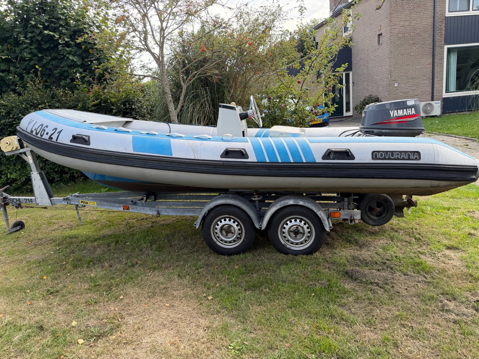 Novurania met Yamaha 50pk buitenboordmotor, Watersport en Boten, Ophalen, Polyester/glasvezel, Overige merken, Gebruikt