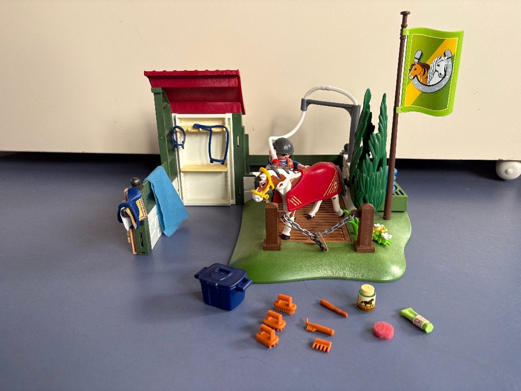 Playmobil 6929 Country - Paardenwasplaats, Gebruikt, Complete set, Overige typen, Ophalen of Verzenden