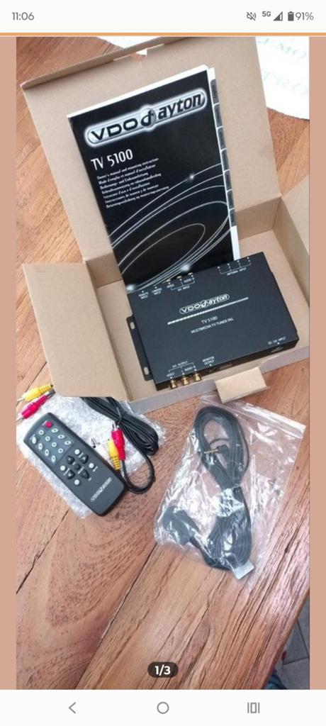 VDO Dayton TV 5100 TV Tuner Box met Afstandsbediening, Ophalen of Verzenden, Zo goed als nieuw