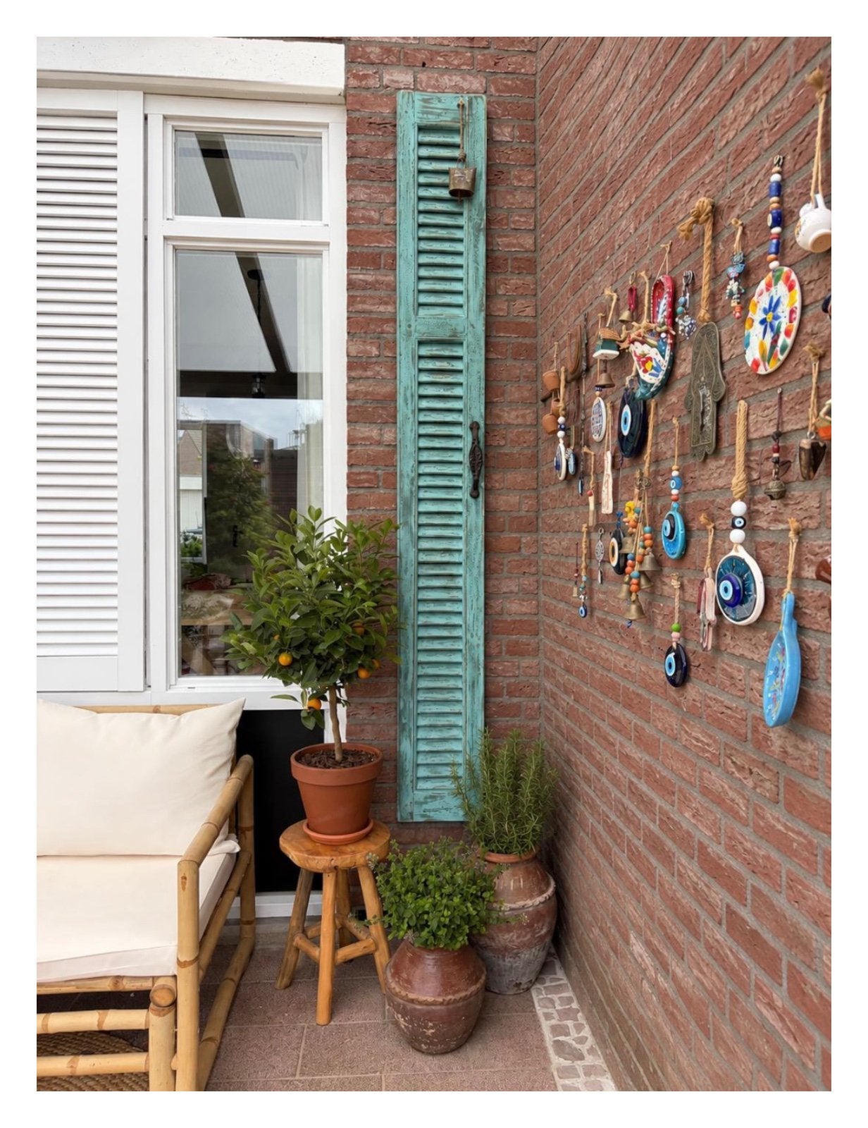 Authentiek oud massief houten Louvre luik XL | 211 cm, Ophalen, Gebruikt, Hout, Wandbord of Wandpaneel