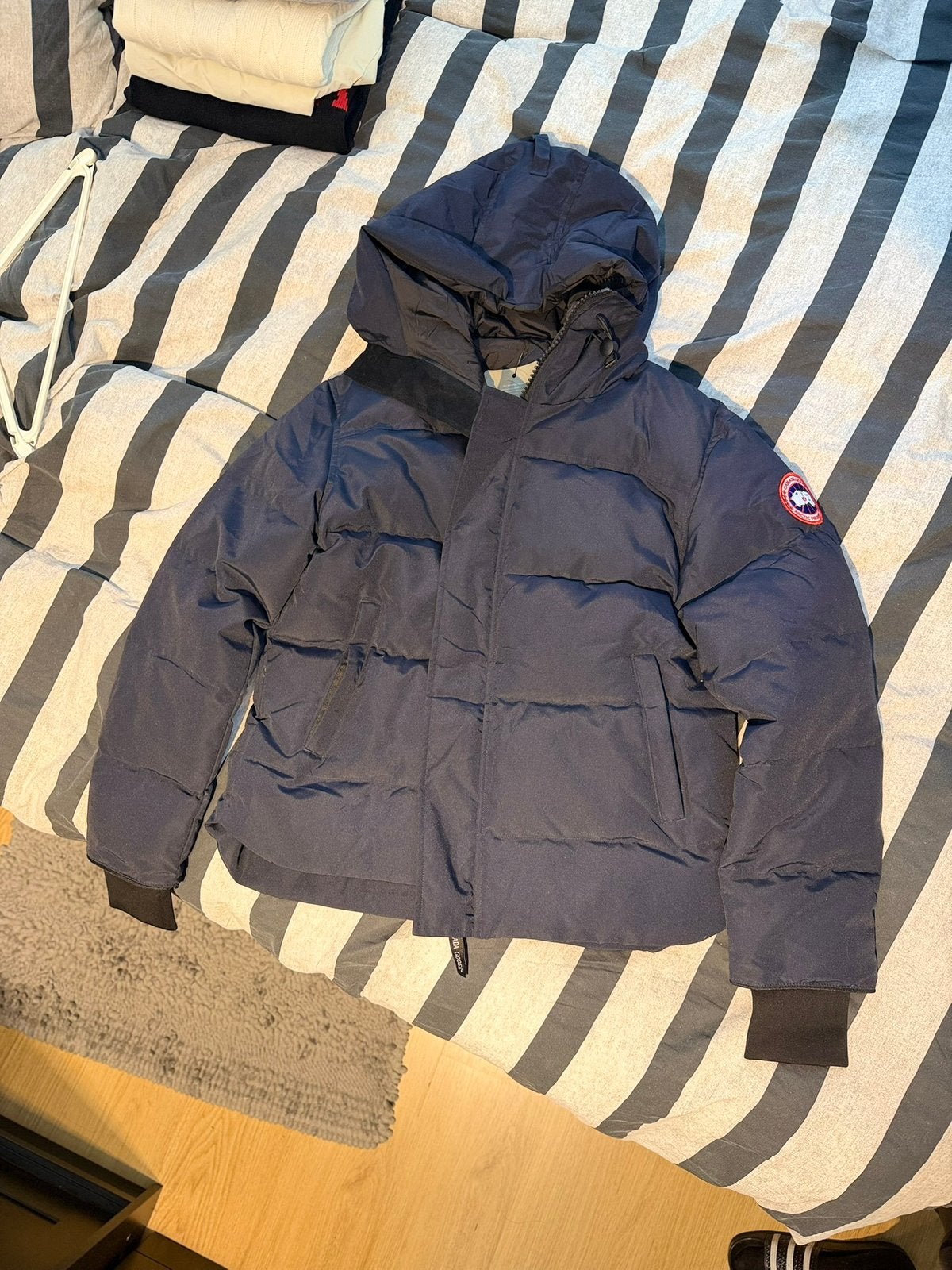 Canada Goose jas winterjas – blauw | Maat L, Ophalen of Verzenden, Nieuw, Maat 52/54 (L), Blauw