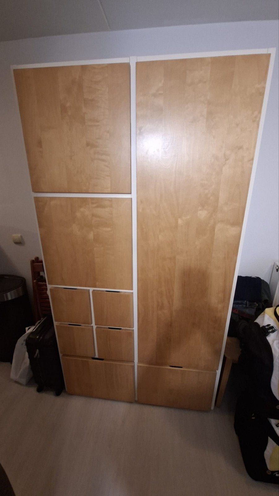 Ikea kledingkast de oude kwaliteit 200x110 cm, Ophalen, Gebruikt, 100 tot 150 cm, Met lade(s)