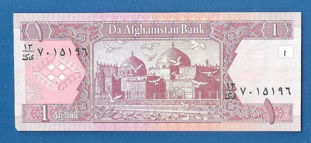 Afghanistan biljet 1 Afghanis UNC, Ophalen of Verzenden, Centraal-Azië, Los biljet