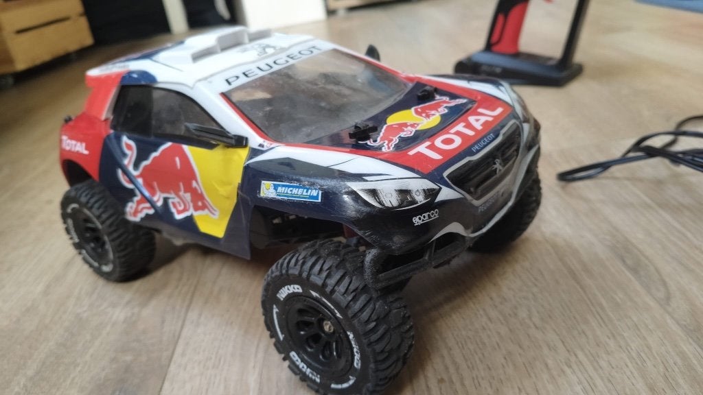 Nikko peugeot Dakar 2008 rc compleet, Elektro, Gebruikt, Auto offroad, Ophalen of Verzenden
