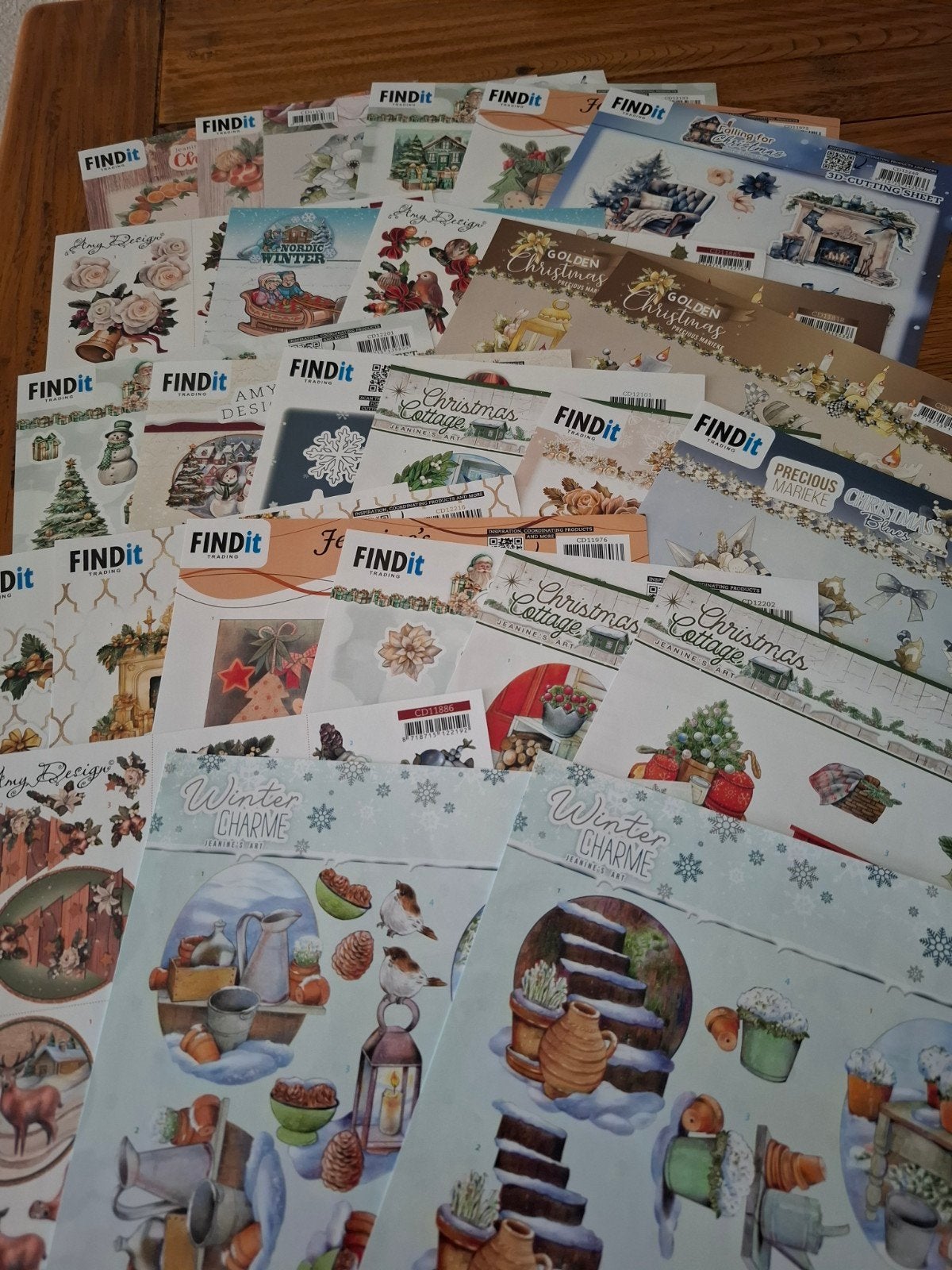 25 3d kerst knipvellen, Ophalen of Verzenden, Nieuw, Kerst, Knipvel