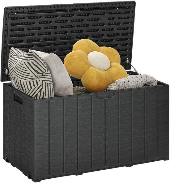 Outsunny Opbergbox voor Buiten - 122,4L x 62B x 64,5H cm -, Tuin en Terras, Kunststof, Overige typen, Nieuw, Ophalen of Verzenden