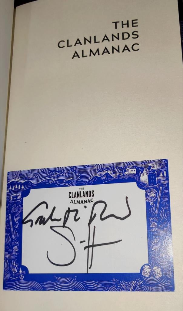 Outlander boek gesigneerd Heughan McTavish | signed, Ophalen, Boek, Tijdschrift of Artikel, Gesigneerd