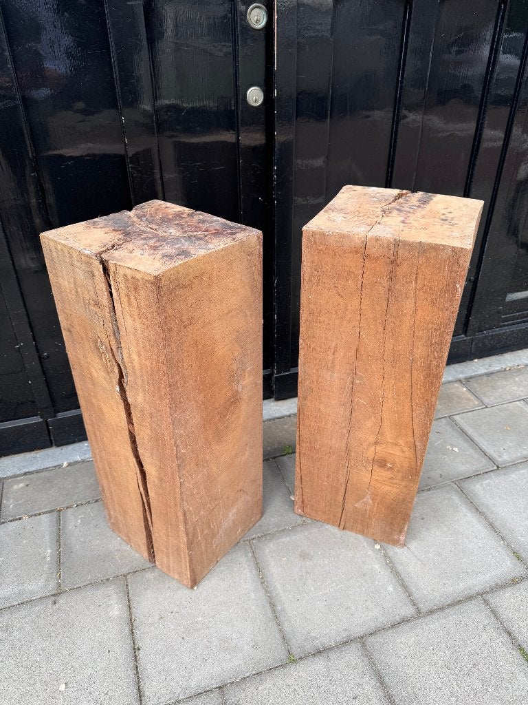 Massief Houten Meubel Blokken, Ophalen of Verzenden, Rechthoekig, Minder dan 55 cm