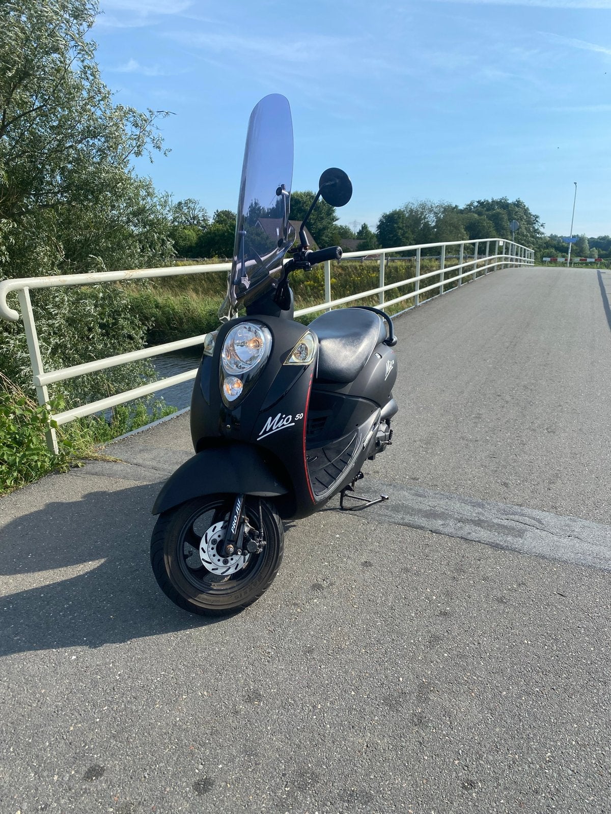 Sym Mio 50cc Mat Zwart 2017, Fietsen en Brommers, Scooters | Overige merken, Ophalen, Gebruikt, Benzine, 50 cc