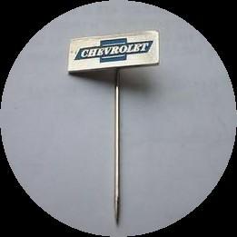 CHEVROLET speldje, chroom blauw, Verzamelen, Speldjes, Pins en Buttons, Ophalen of Verzenden, Zo goed als nieuw, Transport, Speldje of Pin