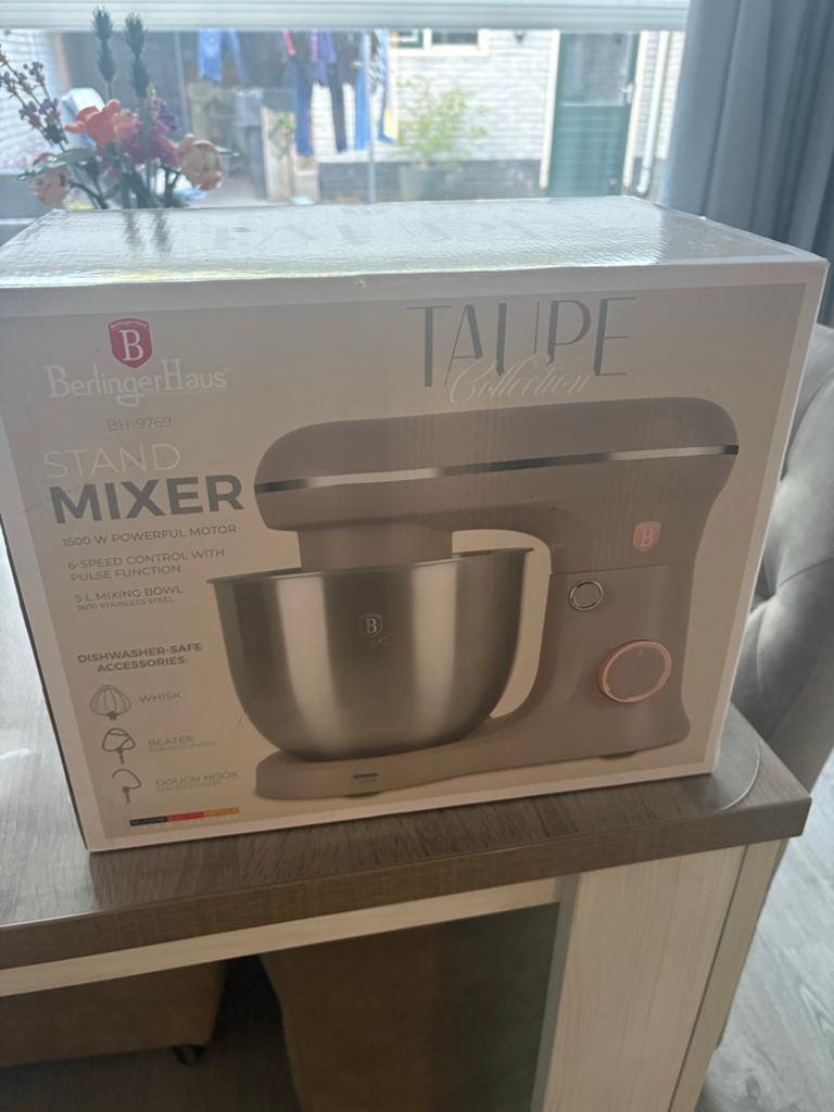 Berlinger Haus Standmixer BH-9769 Taupe Collection, 4 liter of meer, Nieuw, 3 snelheden of meer, Ophalen of Verzenden