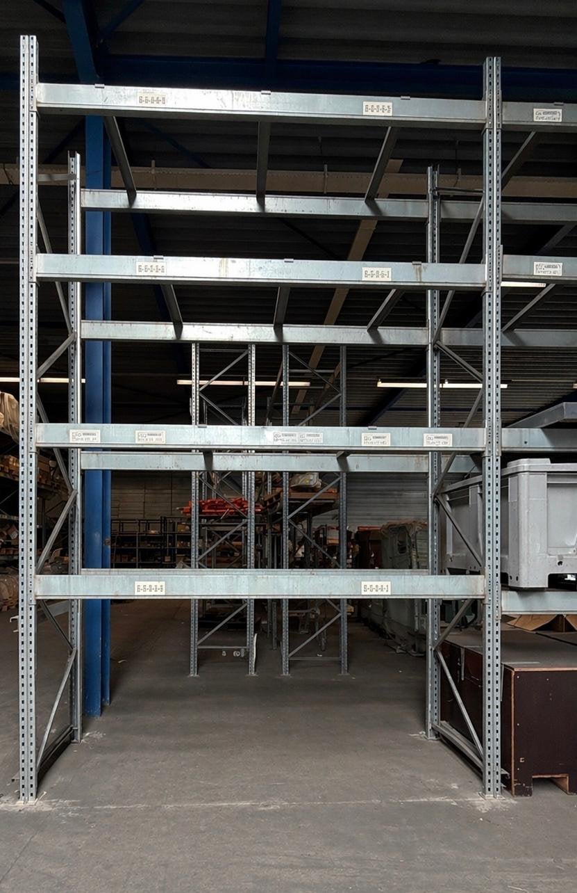 Magazijnrek, magazijnstelling, palletstelling, Dexion P 90, Ophalen
