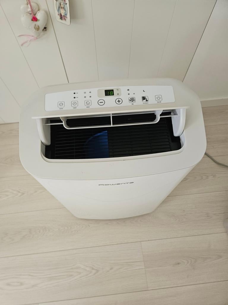Rowenta Mobiele Airco met Afstandsbediening en Slang, Witgoed en Apparatuur, Airco's, Ophalen, Minder dan 60 m³, 3 snelheden of meer
