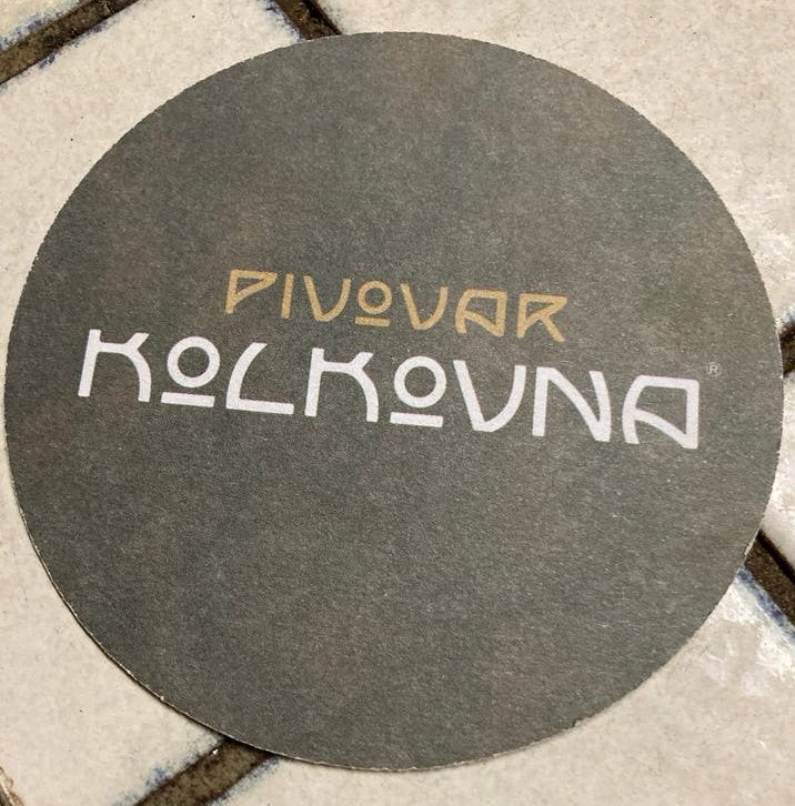Bier viltje Pivovar Kolkovna, Ophalen of Verzenden, Zo goed als nieuw, Viltje(s), Overige merken