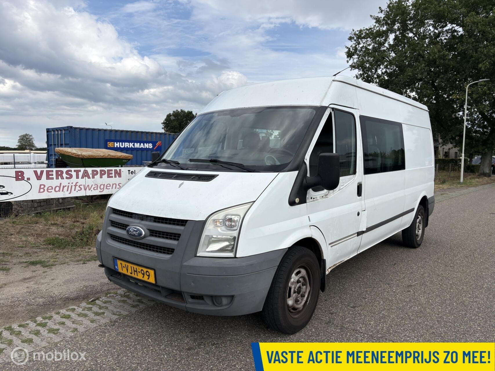 Ford Transit 330L 2.4 TDCI HD DC dubbele cabine 2.4 motor !, Euro 5, Gebruikt, 4 cilinders, 2800 kg