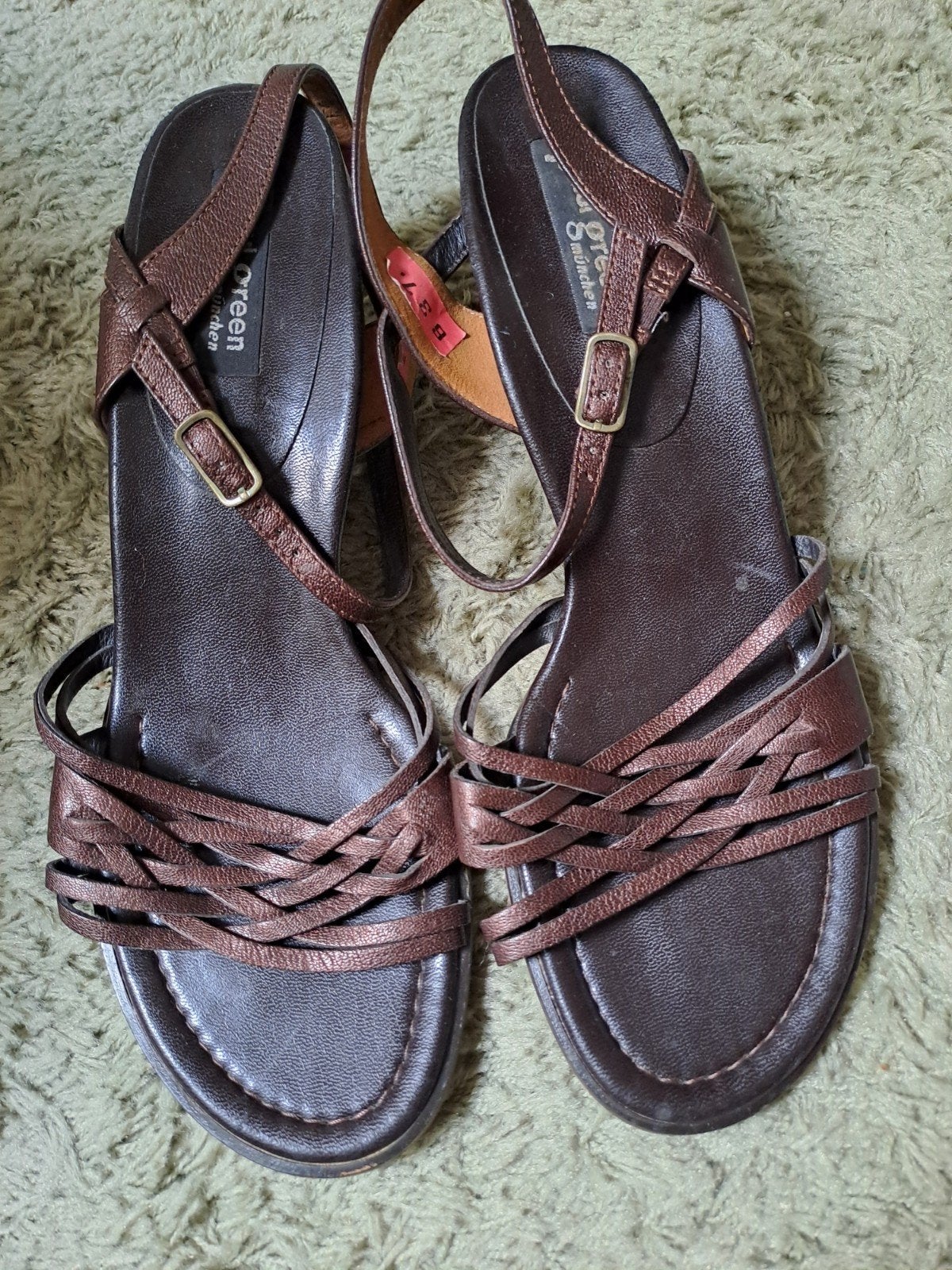 Leren sandalen maat 41., Ophalen of Verzenden, Zo goed als nieuw, Sandalen of Muiltjes
