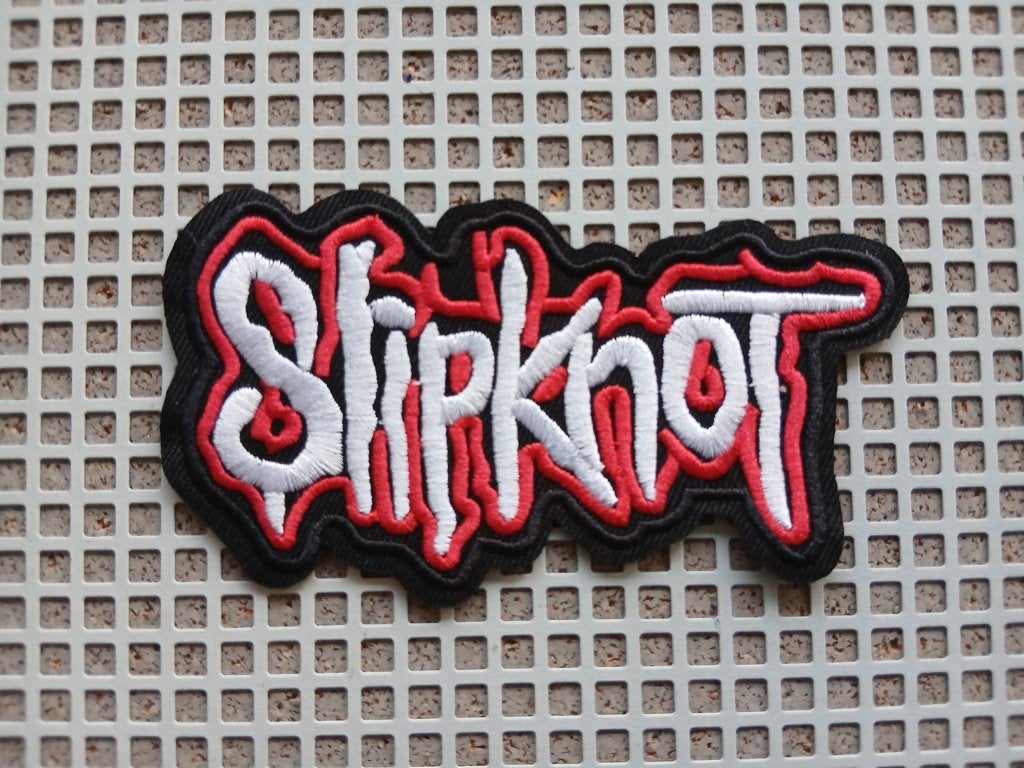 Slipknot vrij  leuke en mooie shaped patch 22 metal, Ophalen of Verzenden, Nieuw, Kleding