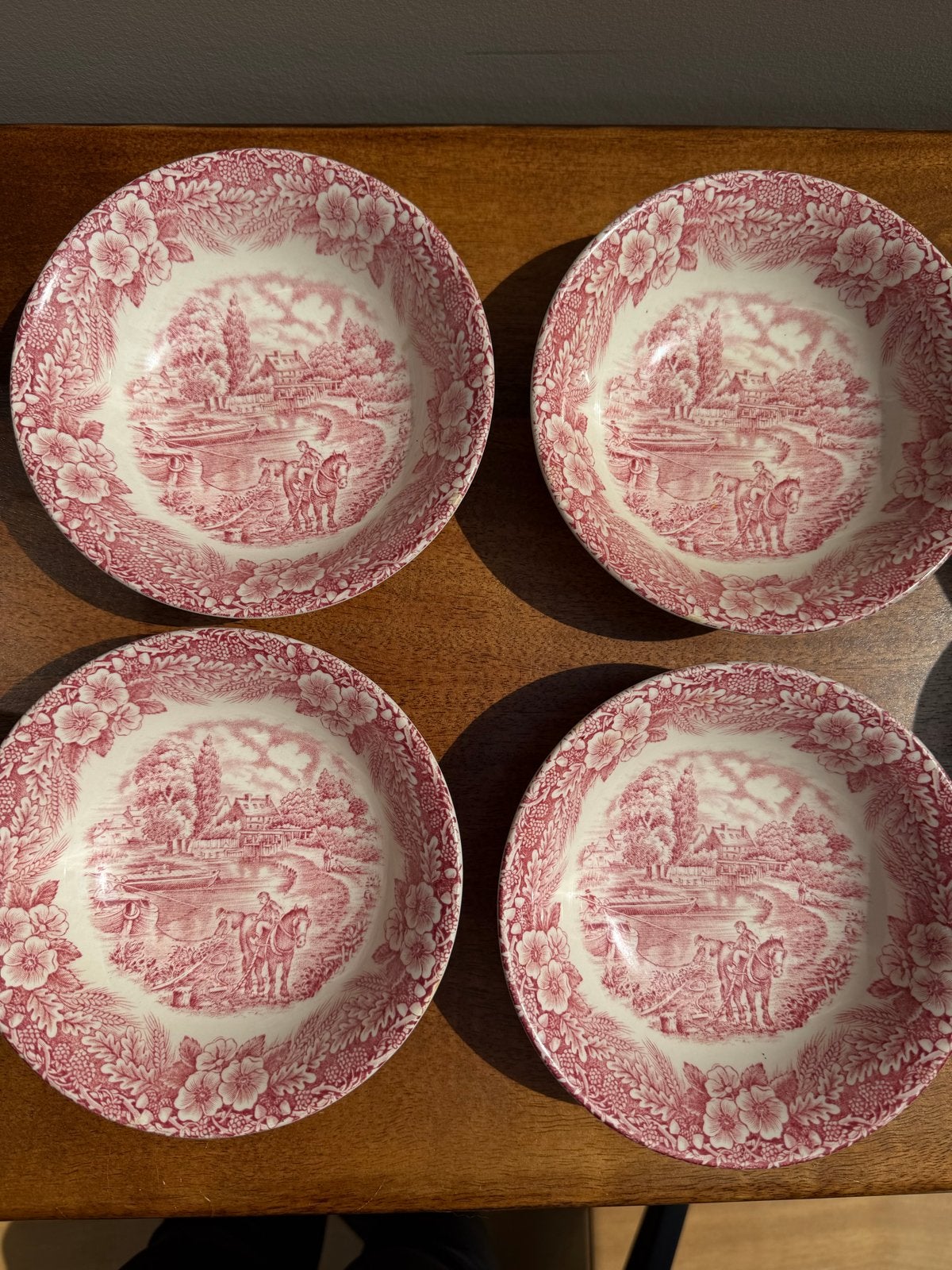 Set van 4 vintage soepkommen - Broadhurst Ironstone, Ophalen, Gebruikt, Overige merken, Vintage