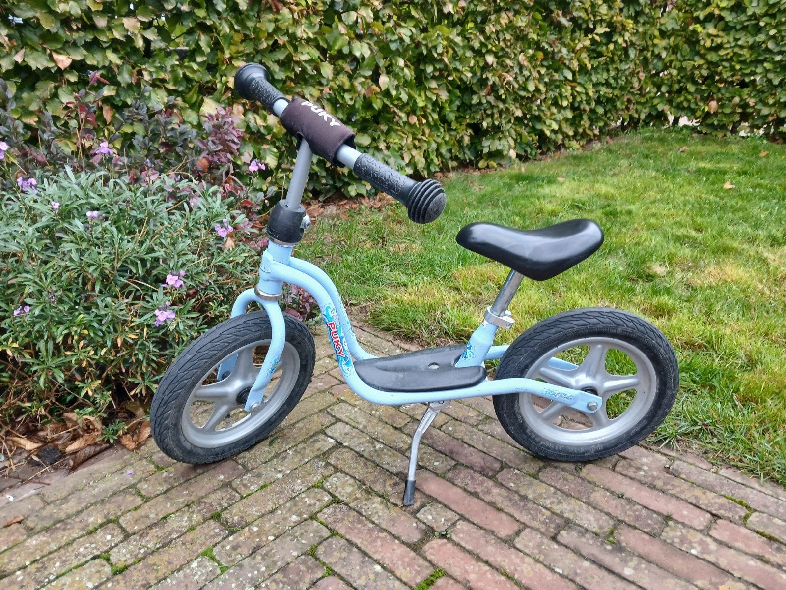 Puky loopfiets lichtblauw met dolfijnen - Gebruikt, Ophalen, Gebruikt, Minder dan 16 inch, Puky