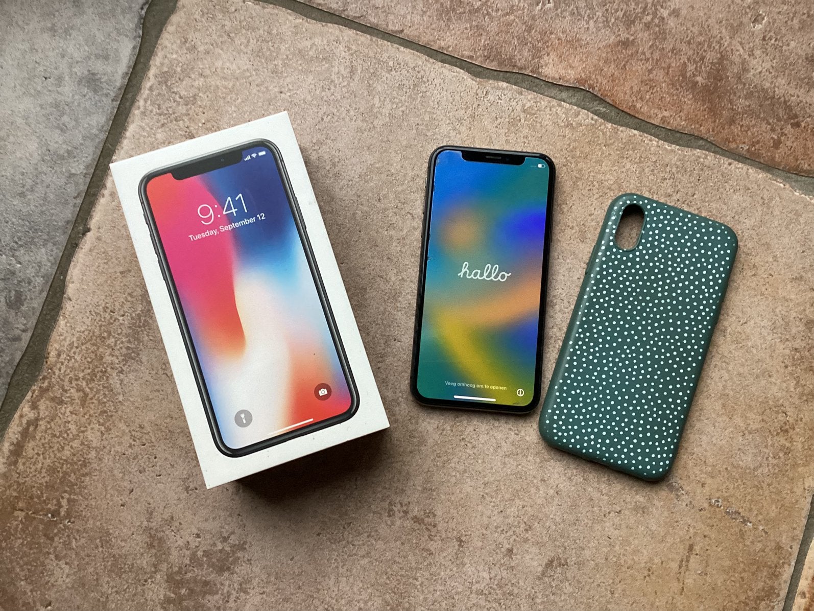 iPhone X zwart 64GB, Telecommunicatie, Mobiele telefoons | Apple iPhone, Zwart, Zo goed als nieuw, 82 %, 64 GB