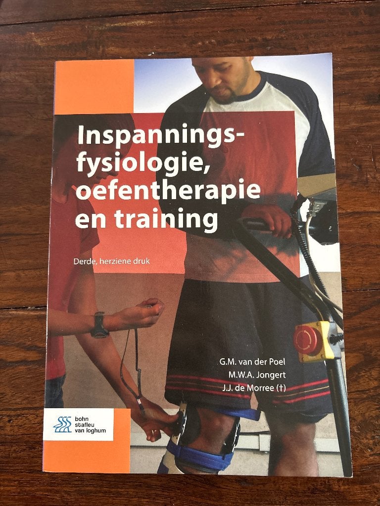 Inspanninsfysiologie oefentherapie en training boek, Boeken, Studieboeken en Cursussen, Zo goed als nieuw, Bohn Stafleu van Loghum