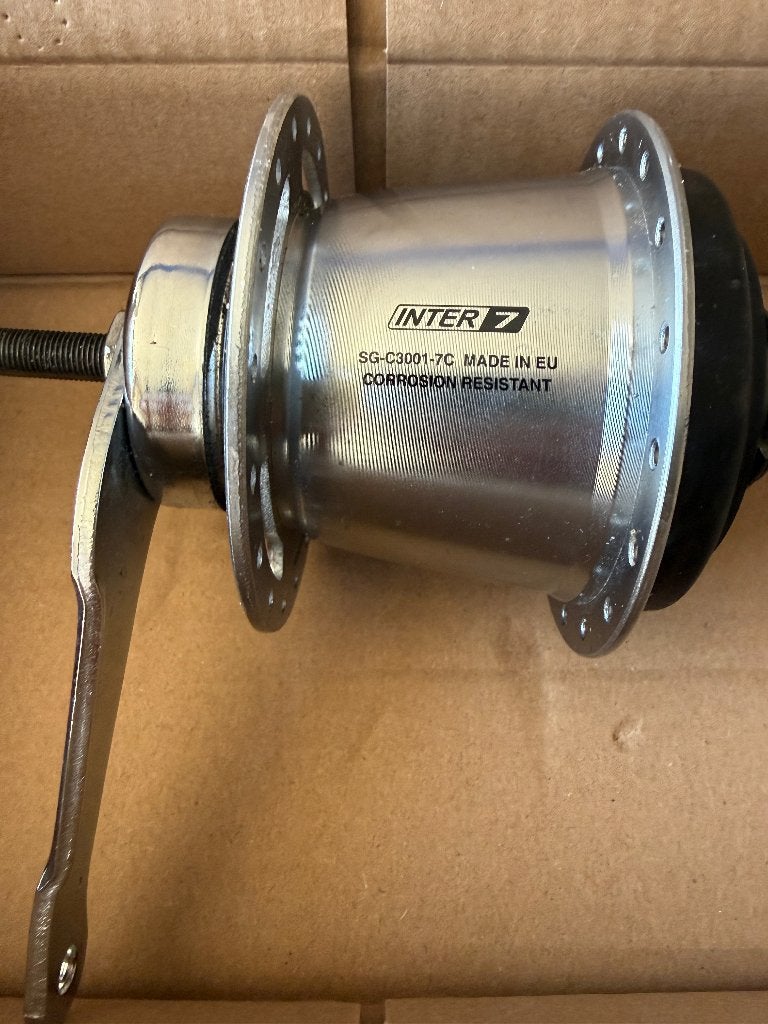 Shimano SG-C3001 Nexus Achternaaf 7V 36-Gaats - Zilver, Fietsen en Brommers, Overige typen, Ophalen of Verzenden, Zo goed als nieuw