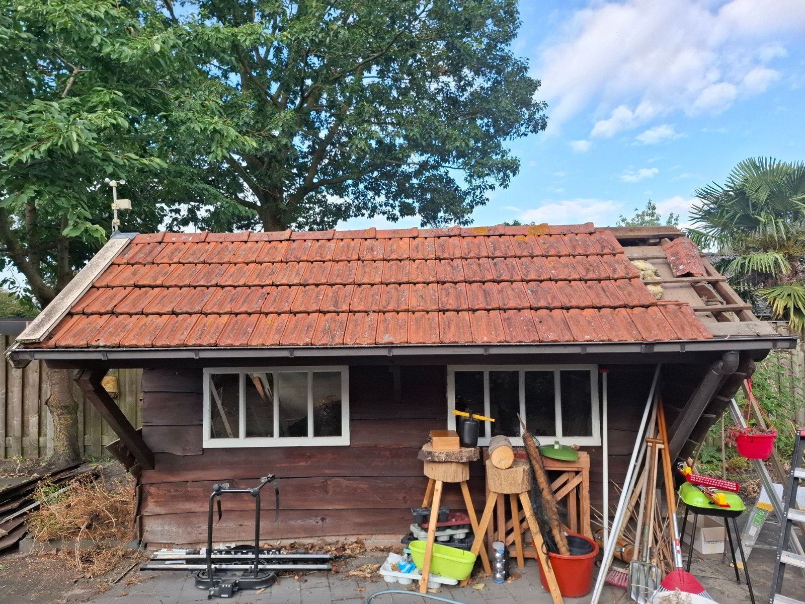 mulden dakpannen, Doe-het-zelf en Verbouw, Dakpannen en Dakbedekking, Ophalen, Gebruikt, Steen of Klei, 15 m² of meer