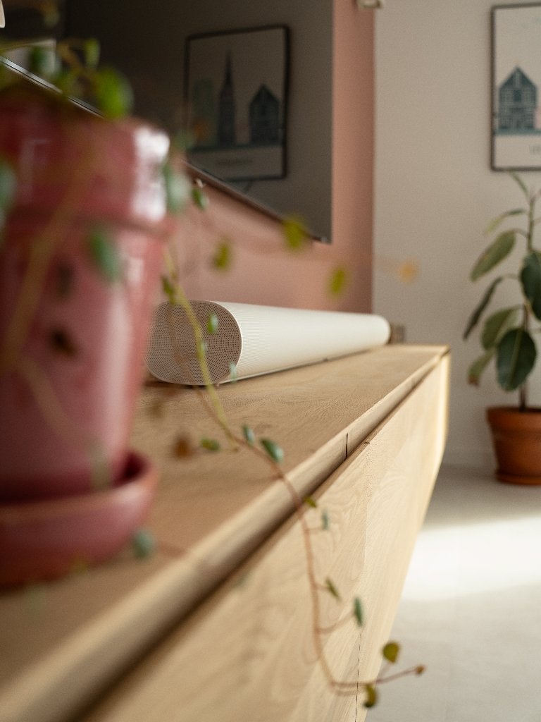 Zwevende Eiken TV Kast - 100 tot 300cm - Gratis thuisbezorgd, Scandinavisch / Japandi, Eikenhout, Nieuw, Ophalen of Verzenden