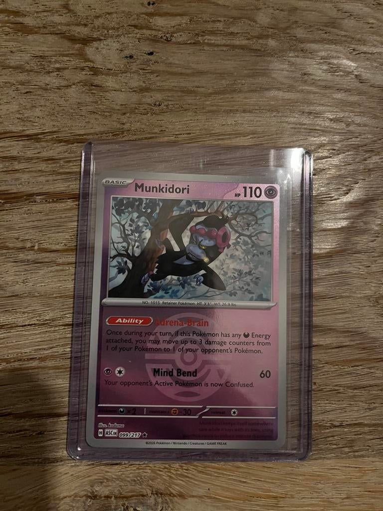 Munkidori 099/217 reverse holo, Verzenden, Zo goed als nieuw, Losse kaart, Foil