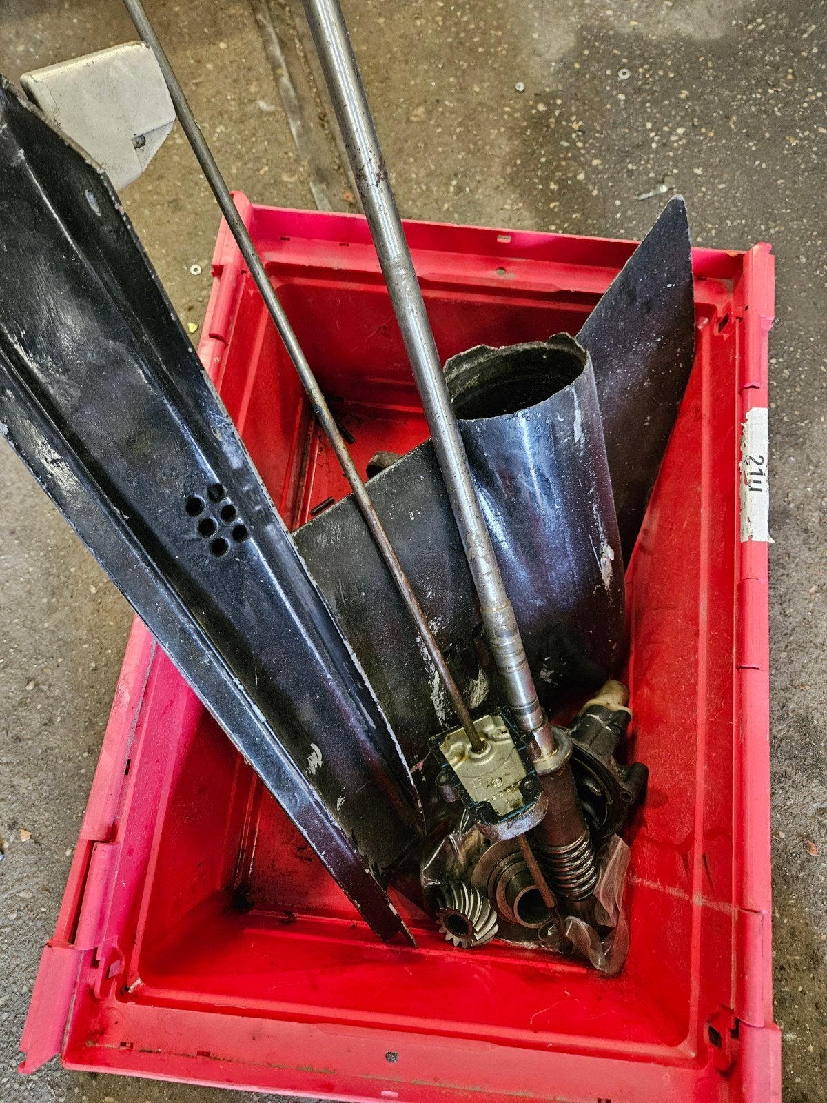 staartstuk johnson, evinrude, Ophalen
