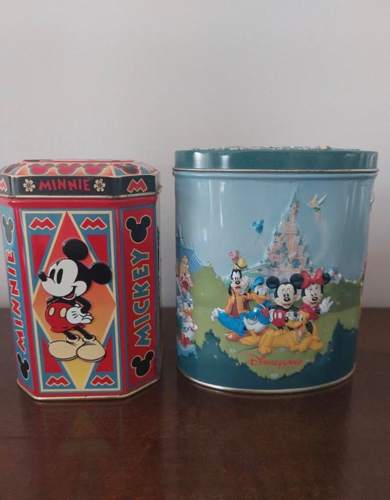 Disney voorraadblikken - Mickey, Minnie en Disneyland Parijs, Ophalen of Verzenden, Mickey Mouse, Zo goed als nieuw, Overige typen